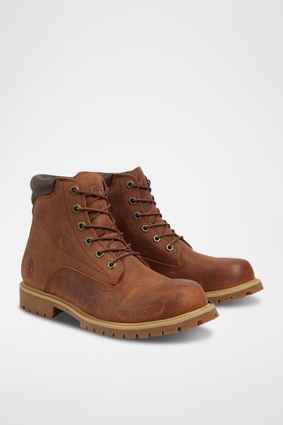Botas de piel - Marrón
