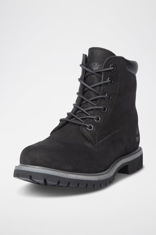 Botines de piel - Negro