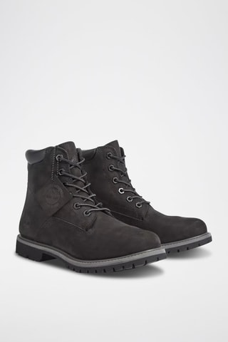 Botines de piel - Negro