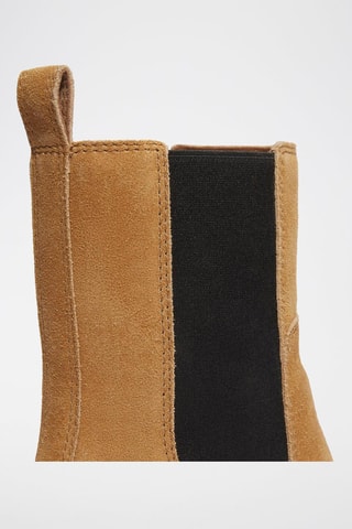 Botines Chelsea de piel - Marrón