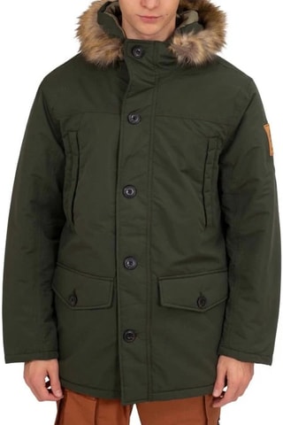 Chaqueta con capucha - Verde oscuro