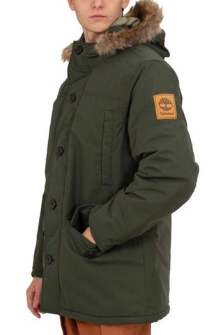 Chaqueta con capucha - Verde oscuro