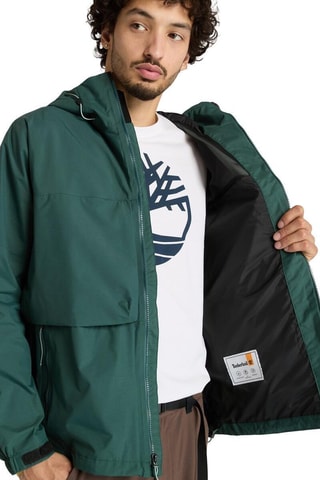 Impermeable con capucha - Verde oscuro