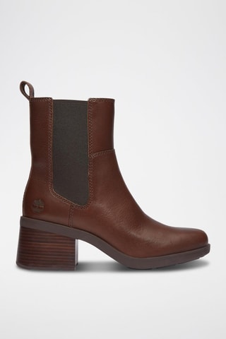 Botines Chelsea de piel - Marrón