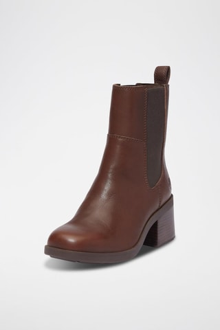 Botines Chelsea de piel - Marrón