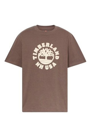 Camiseta - Blanco y marrón