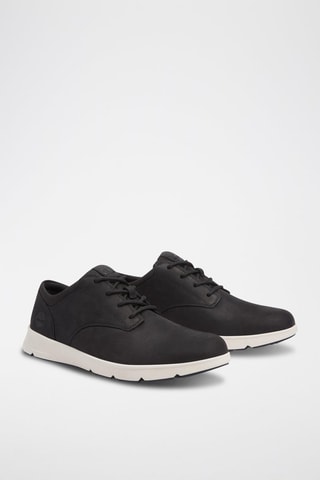 Zapatillas de nobuk Parker Street - Blanco y negro