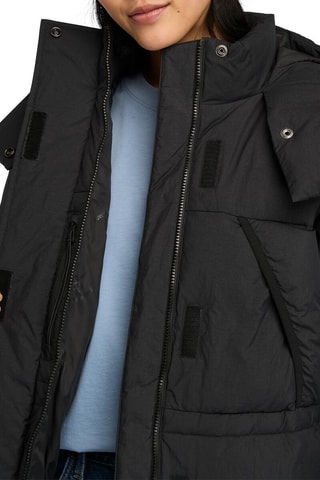 Anorak con capucha - Negro