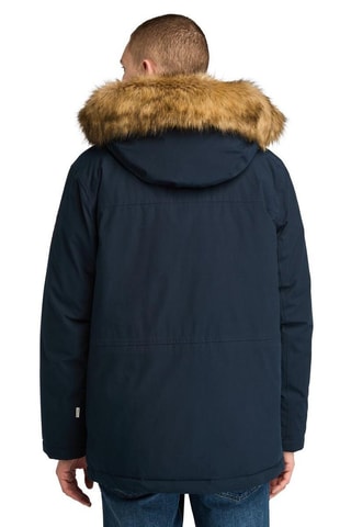 Parka con capucha Scar Ridge - Azul y marrón