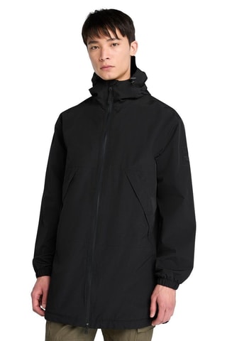 Parka con capucha - Negro