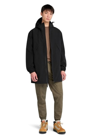 Parka con capucha - Negro