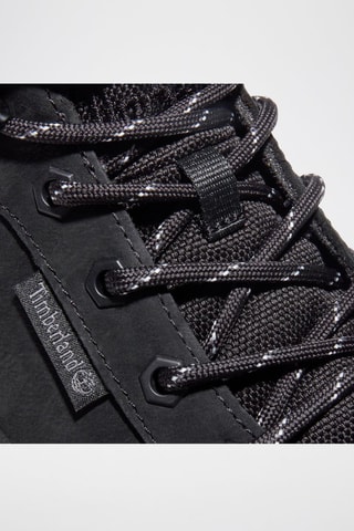 Zapatillas altas de piel - Negro
