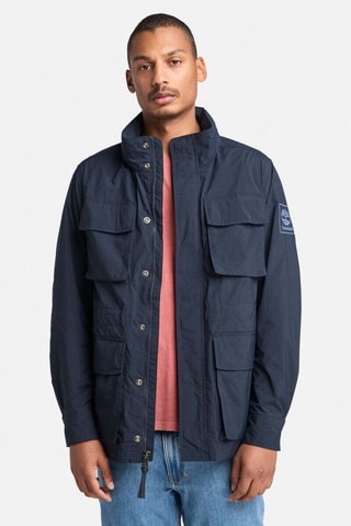 Chaqueta con capucha - Azul marino