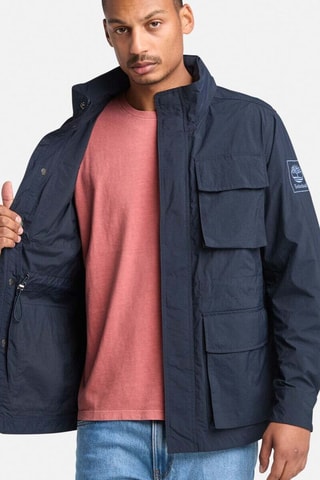 Chaqueta con capucha - Azul marino