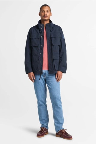 Chaqueta con capucha - Azul marino