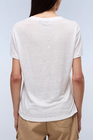 Camiseta de lino - Blanco