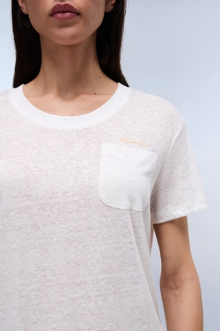 Camiseta de lino - Blanco