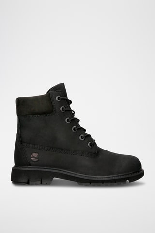 Botines de piel - Negro