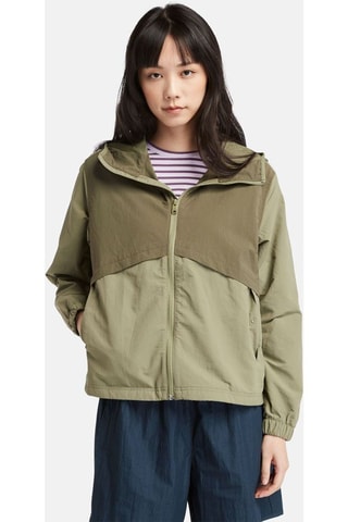 Chaqueta con capucha - Verde oscuro