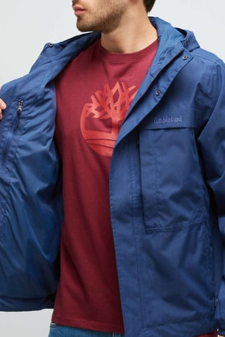 Chaqueta con capucha - Azul oscuro