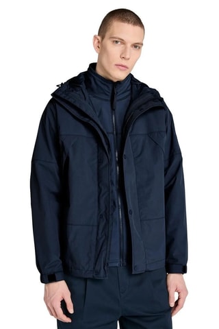 Chaqueta con capucha - Azul marino