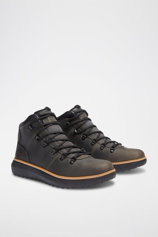 Botas de piel Hudson Road - Negro y marrón