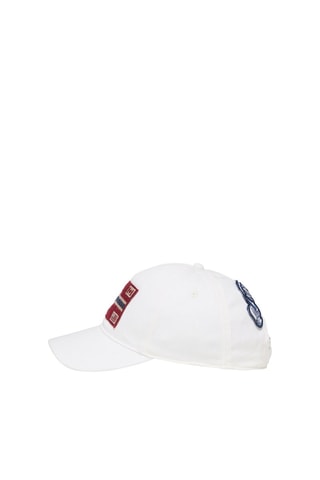 Gorra F-Berm Cap - Beige y rojo