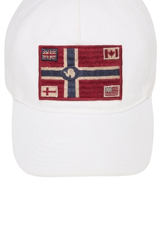 Gorra F-Berm Cap - Beige y rojo