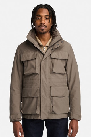 Chaqueta con capucha - Marrón