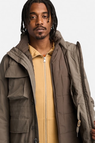 Chaqueta con capucha - Marrón