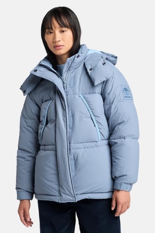 Chaqueta con capucha - Azul
