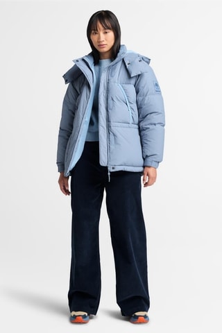 Chaqueta con capucha - Azul