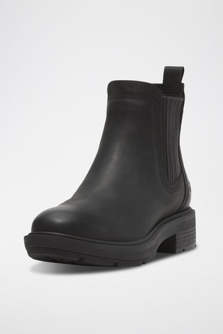 Botines de piel - Negro