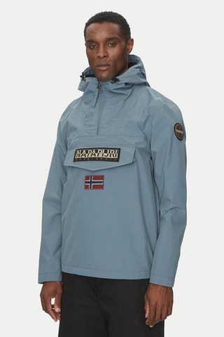 Chaqueta con capucha - Azul