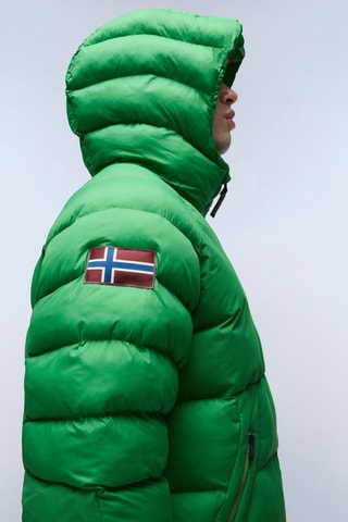 Anorak con capucha - Verde