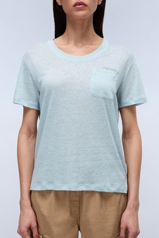 Camiseta de lino - Azul