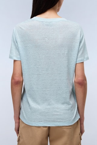 Camiseta de lino - Azul