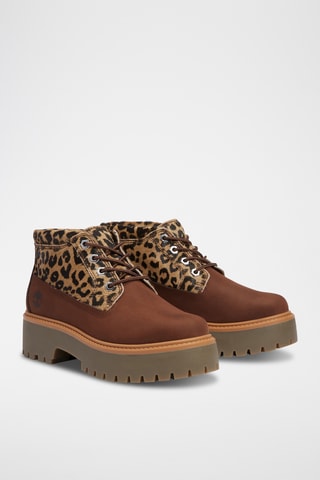 Botines de piel - Marrón