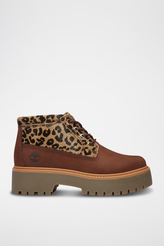 Botines de piel - Marrón