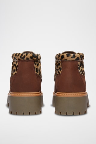 Botines de piel - Marrón