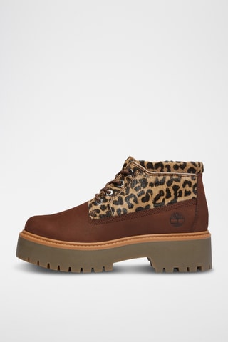 Botines de piel - Marrón