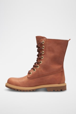 Botines de piel - Marrón