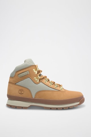 Botas de piel - Beige, marrón y gris