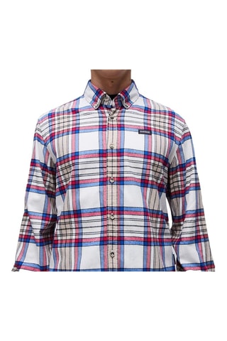 Camisa Trekking - Blanco, rojo y azul