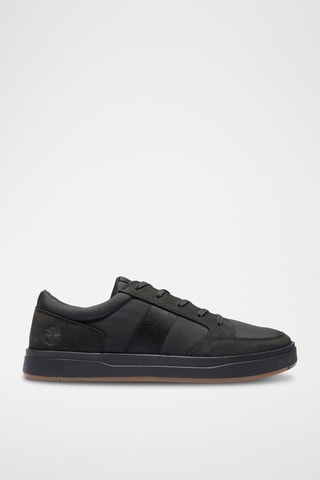 Zapatillas de piel - Negro y marrón