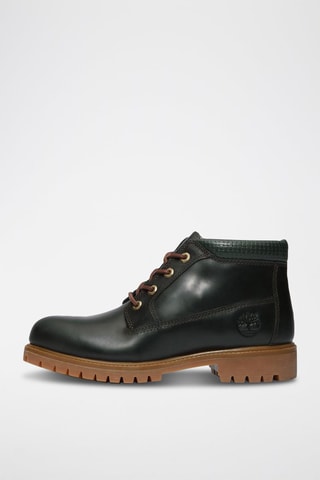 Botas de piel Heritage - Verde oscuro