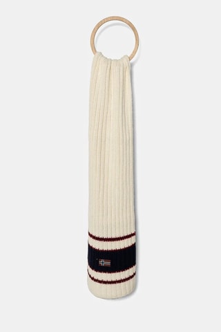 Bufanda F Areuse - Beige, rojo y azul