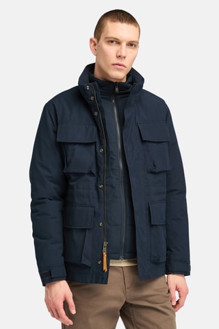 Chaqueta con capucha - Azul marino