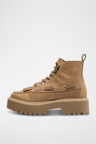 Botas de piel - Camel