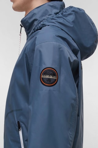 Chaqueta con capucha - Azul